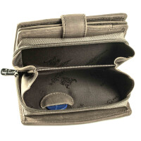 MATADOR | VALENCIA | Damen Portemonnaie Leder Geschenk Box Grau