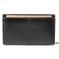 MATADOR | LIMA | Längliche Damen Geldbörse Leder Nappa Schwarz