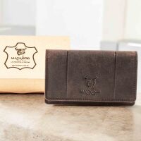 MATADOR VENEDIG Leder Damen Langbörse Geldbeutel Dunkel Braun