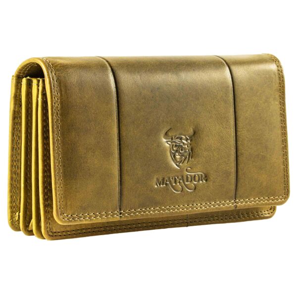 MATADOR VENEDIG Leder Damen Geldbeutel Langbörse RFID Hell Grün