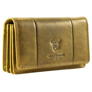 MATADOR VENEDIG Leder Damen Geldbeutel Langbörse RFID Hell Grün