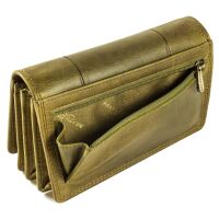 MATADOR VENEDIG Leder Damen Geldbeutel Langbörse RFID Hell Grün