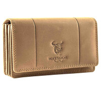 MATADOR VENEDIG Leder Damen Geldbörse Langbörse Hell Braun