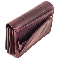 MATADOR VENEDIG Leder Damen Geldbeutel Langbörse RFID Violett