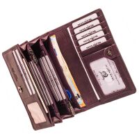 MATADOR VENEDIG Leder Damen Geldbeutel Langbörse RFID Violett