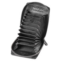 MATADOR Kartenhalter LAUSANNE Ziehharmonika Leder RFID Schwarz