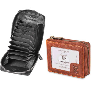 MATADOR Kartenhalter LAUSANNE Ziehharmonika Leder RFID 2...