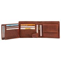 MATADOR OVIEDO RFID Herren Leder Geldbörse Portemonnaie Geldbeutel TüV Hunter Braun
