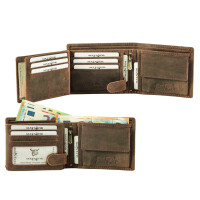 MATADOR RFID Herren Leder Geldbörse Portemonnaie Geldbeutel TüV Hunter Braun