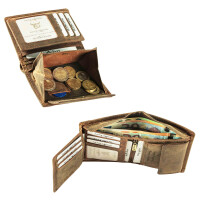 MATADOR LUGO Leder Herren Geldbörse Portemonnaie RFID Hunter Braun