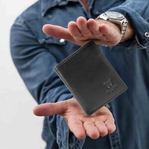 MATADOR Leder Minigeldbörse CHICAGO Mini Portemonnaie RFID Nappa Schwarz
