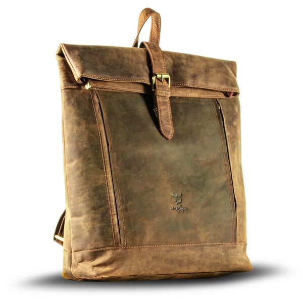 MATADOR Rucksack Leder MAASTRICHT XL Damenrucksack Braun