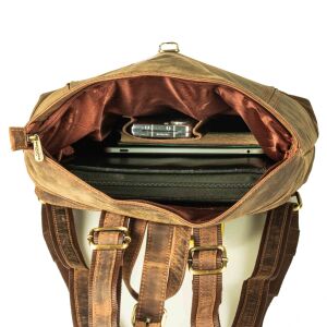 MATADOR Rucksack Leder MAASTRICHT XL Damenrucksack Braun