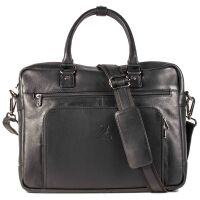 MATADOR Leder Umhängetasche AMSTERDAM Aktentasche Schwarz