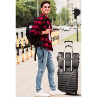 MATADOR Leder Umhängetasche AMSTERDAM Aktentasche Schwarz