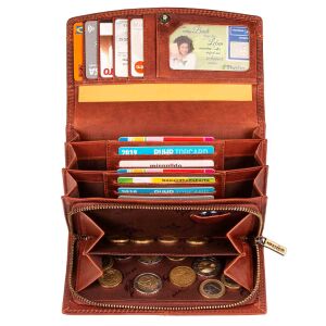 MATADOR LIMA Echt Leder Damen Langbörse Geldbörse Leder RFID