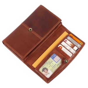 MATADOR LIMA Echt Leder Damen Langbörse Geldbörse Leder RFID