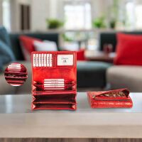 MATADOR BUDAPEST XL Damen Leder Portemonnaie RFID Blumen Rot