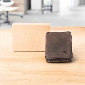 MATADOR Geldbörse Portemonnaie Leder GRANADA RFID TüV Dunkel Braun