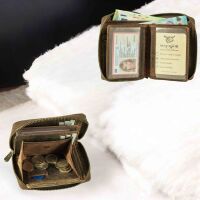 MATADOR Geldbörse Portemonnaie Leder GRANADA RFID TüV Hunter Braun