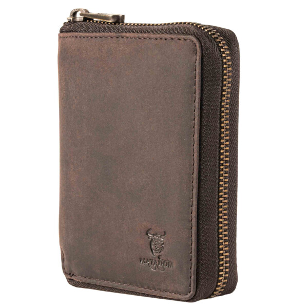 MATADOR EDINBURGH Leder Herren Geldbörse Geldbeutel Dunkel Braun