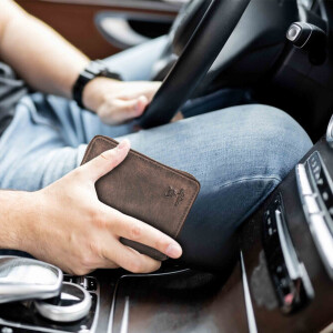 MATADOR EDINBURGH Leder Herren Geldbörse Geldbeutel Dunkel Braun