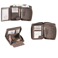 MATADOR EDINBURGH Leder Herren Geldbörse Geldbeutel Dunkel Braun