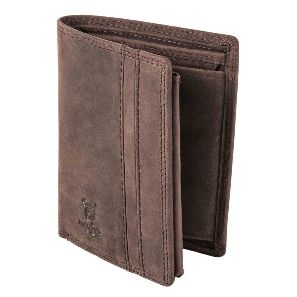 MATADOR Herren Leder Geldbörse Geldbeutel RFID TüV Dunkel Braun