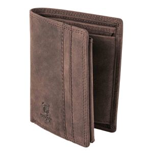 MATADOR Herren Leder Geldbörse Geldbeutel RFID TüV Dunkel Braun