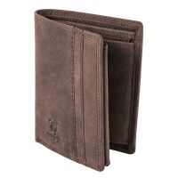 MATADOR Herren Leder Geldbörse Geldbeutel RFID TüV Dunkel Braun