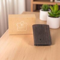 MATADOR Herren Leder Geldbörse Geldbeutel RFID TüV Dunkel Braun