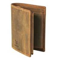 MATADOR Herren Leder Geldbörse Geldbeutel RFID TüV Hunter Braun