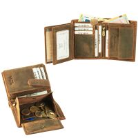 MATADOR Herren Leder Geldbörse Geldbeutel RFID TüV Hunter Braun