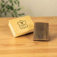 MATADOR Herren Leder Geldbörse Geldbeutel RFID TüV Hunter Braun