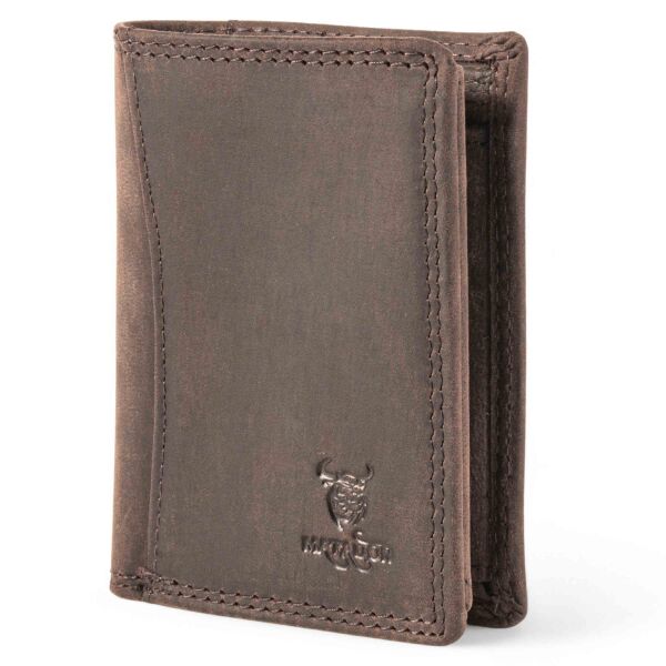 MATADOR MARSEILLE MINI Leder Herren RFID Geldbörse Brieftasche Vintage Dunkel Braun