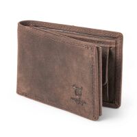 MATADOR BILBAO Geldbörse Herren Leder Portemonnaie Dunkel Braun