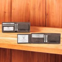 MATADOR BILBAO Geldbörse Herren Leder Portemonnaie Dunkel Braun