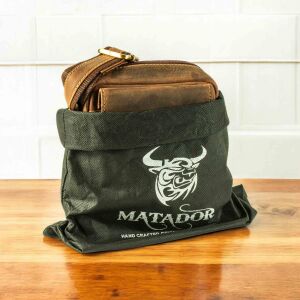 MATADOR Leder Herren Umhängetasche Schultertasche Unitasche Hunter Braun