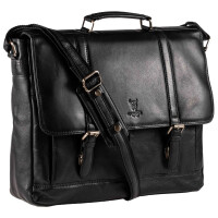 MATADOR XXL Leder Umhängetasche DUBAI Laptoptasche 18 Zoll 3 Farben