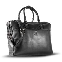 MATADOR Laptoptasche Leder MONACO Handgefertigt bis 17 Zoll 2 Farben