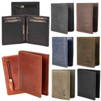 MATADOR Leder Slim Wallet CHICAGO Bifold 8 Farben