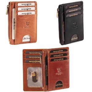 MATADOR Ultra Slim Wallet MONTREAL Leder Kreditkartenetui...