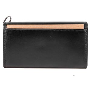 MATADOR VICIO Leder Kellner Geldbörse mit Kette Luxus Kellnerbörse Schwarz