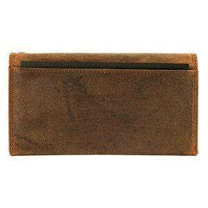 MATADOR VICIO Leder Kellner Geldbörse mit Kette Luxus Kellnerbörse Braun Hunter