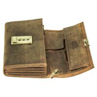 MATADOR VICIO Leder Kellner Geldbörse mit Kette Luxus Kellnerbörse Braun Hunter