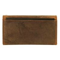 MATADOR VICIO Leder Kellner Geldbörse mit Kette Luxus Kellnerbörse Braun Hunter