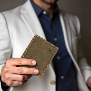 MATADOR Portemonnaie Geldbörse Herren Leder #SYDNEY RFID TüV Braun Hunter