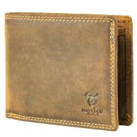 MATADOR Portemonnaie Geldbörse Herren Leder #SYDNEY RFID TüV Braun Hunter