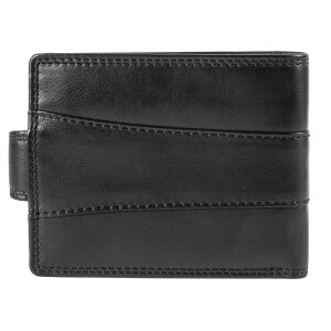 MATADOR Leder Herren Geldbörse #DANZIG Brieftasche RFID TüV Schwarz Nappa