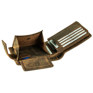 MATADOR Leder Herren Geldbörse #DANZIG Brieftasche RFID TüV Braun Hunter